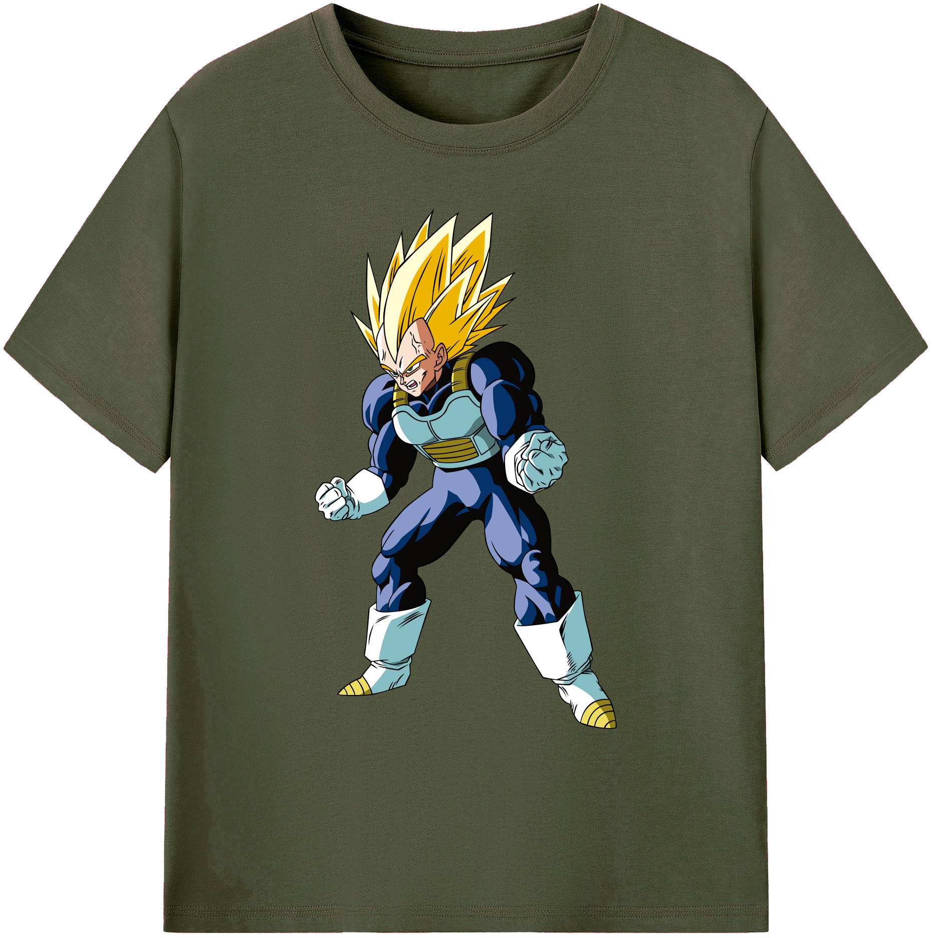 （画像用） ドラゴンボール ベジータ四世（Bejīta Yonsei）DRAGON BALL Vegeta IV 綿100％ メンズ半袖Tシャツ｜肌触りやわらか＆通気性